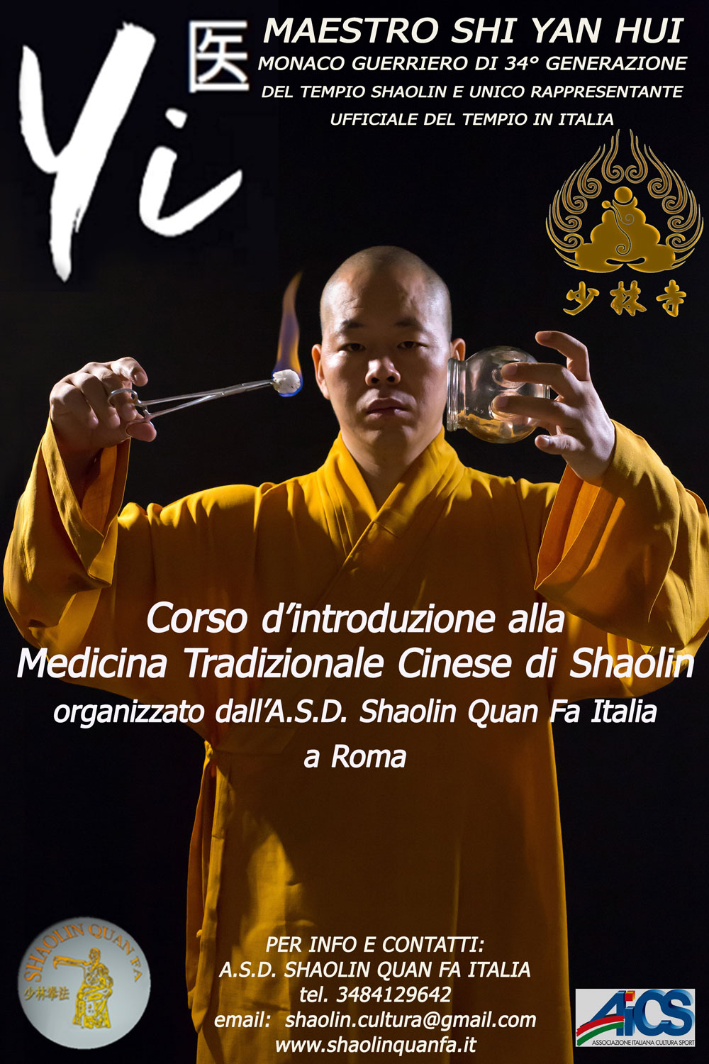 Corso d'introduzione alla Medicina Tradizionale Cinese di Shaolin a Roma